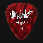 Dunlop Celluloid Classics Standard Red Perloid Medium Guitar Picks