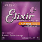 Elixir Bronze Nanoweb Guitar Strings .011 - .052