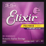 Elixir Bronze Polyweb Guitar Strings .011 - .052