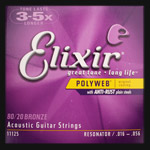 Elixir Bronze Polyweb Guitar Strings .016 - .056