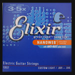 Elixir Nanoweb Electric Guitar Strings .009 - .046 Elixir Nanoweb Electric Guitar Strings .009 - .046