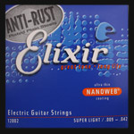 Elixir Nanoweb Electric Guitar Strings .009 - .042 Elixir Nanoweb Electric Guitar Strings .009 - .042