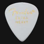 Fender Classic Celluloid 351 White Extra Heavy Guitar Picks