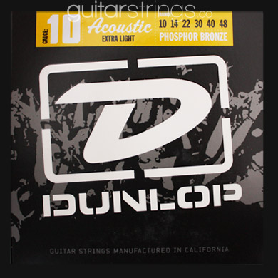 Dunlop Acoustic Phosphor Bronze Guitar Strings .010 - .048 - Click Image to Close