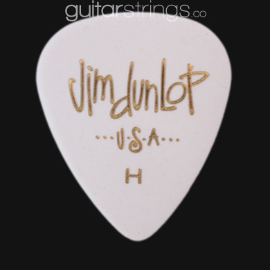 Dunlop Celluloid Classics Standard White Heavy Guitar Picks - Click Image to Close