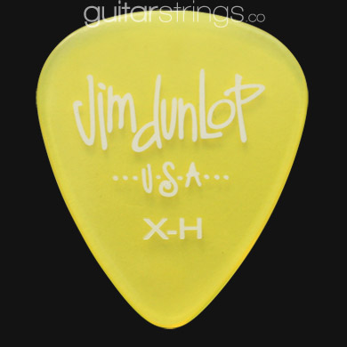 Dunlop Gel Standard Extra Heavy Yellow Guitar Picks - Click Image to Close