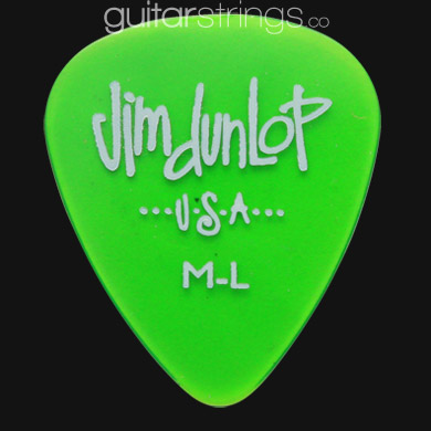 Dunlop Gel Standard Medium Light Green Guitar Picks - Click Image to Close