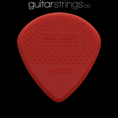 Dunlop Max Grip Jazz III Red Nylon Guitar Picks - Click Image to Close