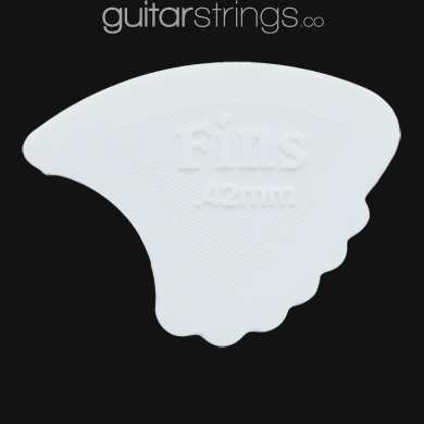 Dunlop Nylon Fins 0.42mm White Guitar Picks - Click Image to Close