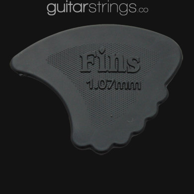 Dunlop Nylon Fins 1.07mm Black Guitar Picks - Click Image to Close