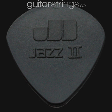 Dunlop Nylon Jazz II Black Stiffo Semi 1.18 mm Guitar Picks - Click Image to Close