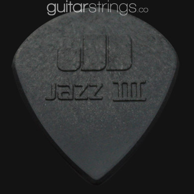 Dunlop Nylon Jazz III Black Stiffo Sharp 1.38 mm Guitar Picks - Click Image to Close