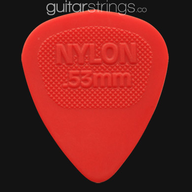Dunlop Nylon Midi 0.53mm Red Guitar Picks - Click Image to Close