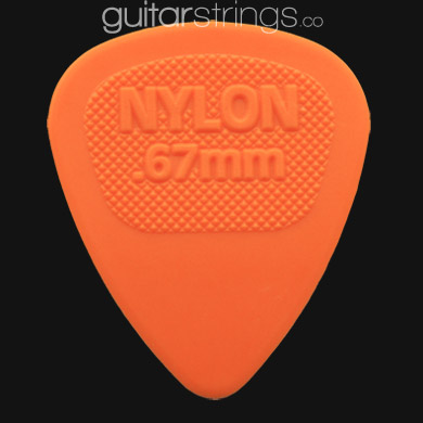 Dunlop Nylon Midi 0.67mm Orange Guitar Picks - Click Image to Close