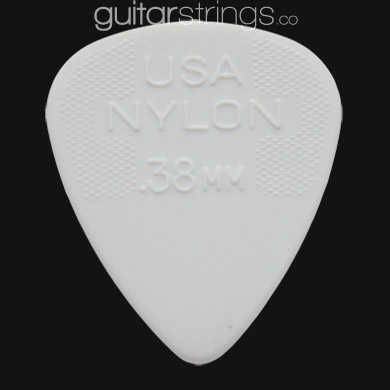 Dunlop Nylon Standard 0.38mm White Guitar Picks - Click Image to Close