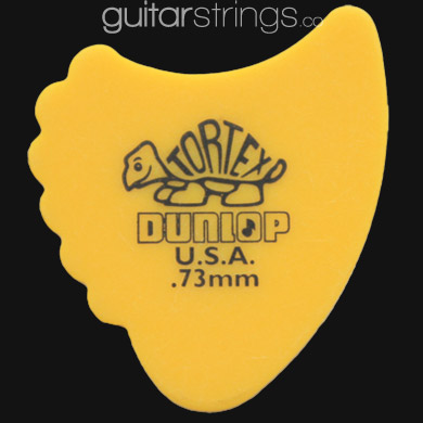 Dunlop Tortex Fins 0.73mm Yellow Guitar Picks - Click Image to Close