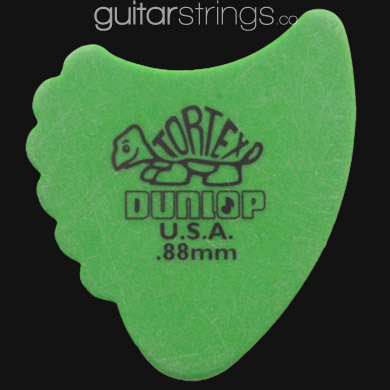 Dunlop Tortex Fins 0.88mm Green Guitar Picks - Click Image to Close