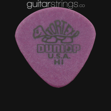 Dunlop Tortex Jazz Round Tip Heavy Purple Guitar Picks - Click Image to Close