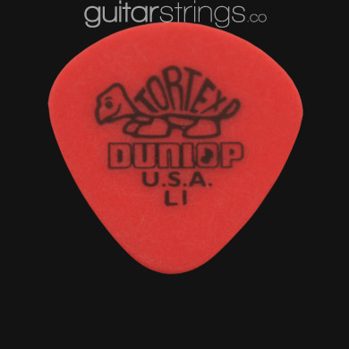 Dunlop Tortex Jazz Round Tip Light Red Guitar Picks - Click Image to Close