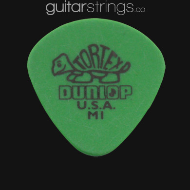 Dunlop Tortex Jazz Round Tip Medium Green Guitar Picks - Click Image to Close