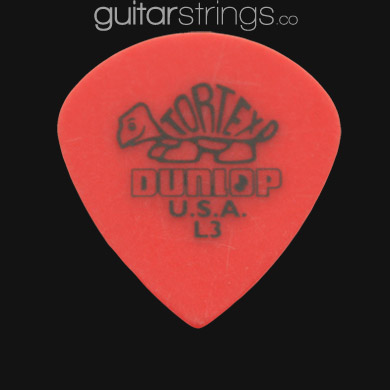 Dunlop Tortex Jazz Sharp Tip Light Red Guitar Picks - Click Image to Close