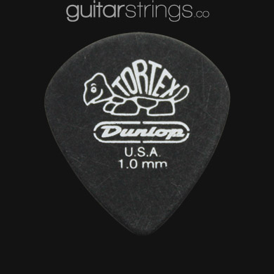 Dunlop Tortex Pitch Black Jazz 1.0mm Guitar Picks - Click Image to Close