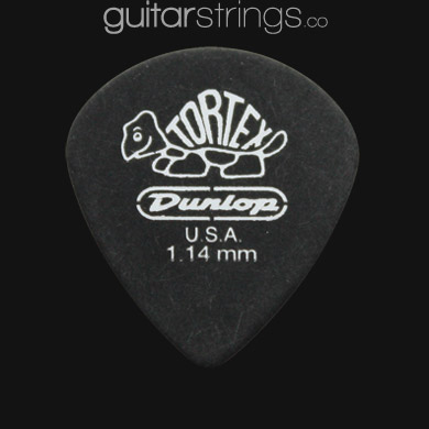 Dunlop Tortex Pitch Black Jazz 1.14mm Guitar Picks - Click Image to Close