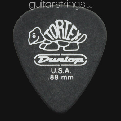 Dunlop Tortex Pitch Black Standard 0.88mm Guitar Picks - Click Image to Close
