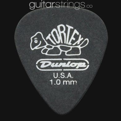 Dunlop Tortex Pitch Black Standard 1.0mm Guitar Picks - Click Image to Close