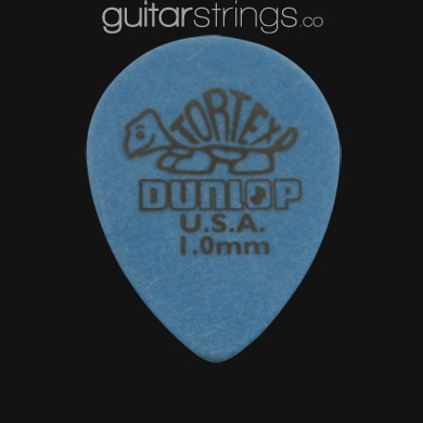Dunlop Tortex Small Tear Drop 1.0mm Blue Guitar Picks - Click Image to Close