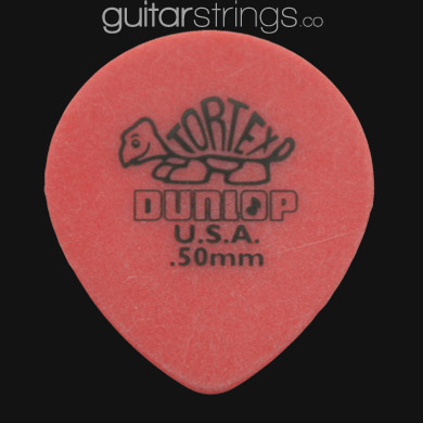 Dunlop Tortex Tear Drop 0.50mm Red Guitar Picks - Click Image to Close