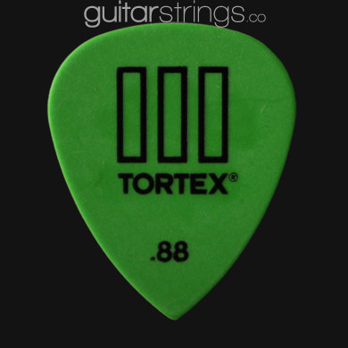 Dunlop Tortex TIII 0.88mm Green Guitar Picks - Click Image to Close