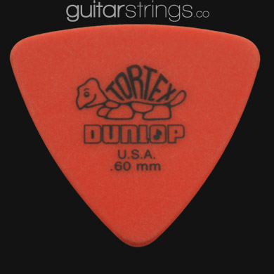 Dunlop Tortex Triangle 0.60mm Orange Guitar Picks - Click Image to Close