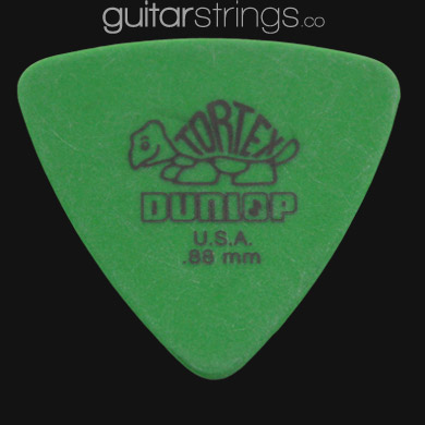 Dunlop Tortex Triangle 0.88mm Green Guitar Picks - Click Image to Close
