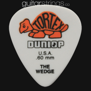 Dunlop Tortex Wedge 0.60mm Orange Guitar Picks - Click Image to Close
