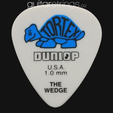 Dunlop Tortex Wedge 1.0mm Blue Guitar Picks - Click Image to Close