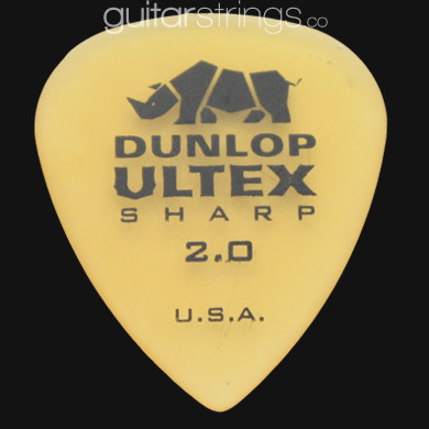 Dunlop Ultex Sharp 2.0mm Guitar Picks - Click Image to Close