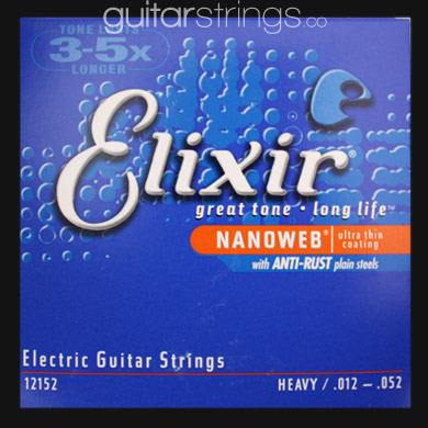 Elixir Nanoweb Electric Guitar Strings .012 - .068 - Click Image to Close