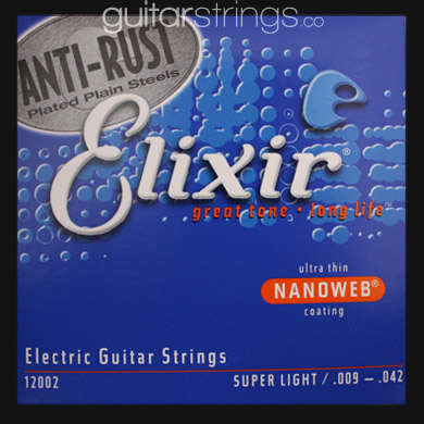 Elixir Nanoweb Electric Guitar Strings .009 - .042 - Click Image to Close