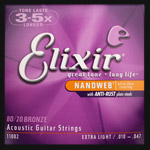 Elixir Bronze Nanoweb Guitar Strings .010 - .047