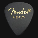 Fender Classic Celluloid 351 Black Heavy Guitar Picks