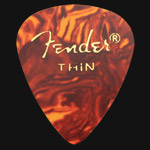 Fender Classic Celluloid 351 Tortoiseshell Thin Guitar Picks